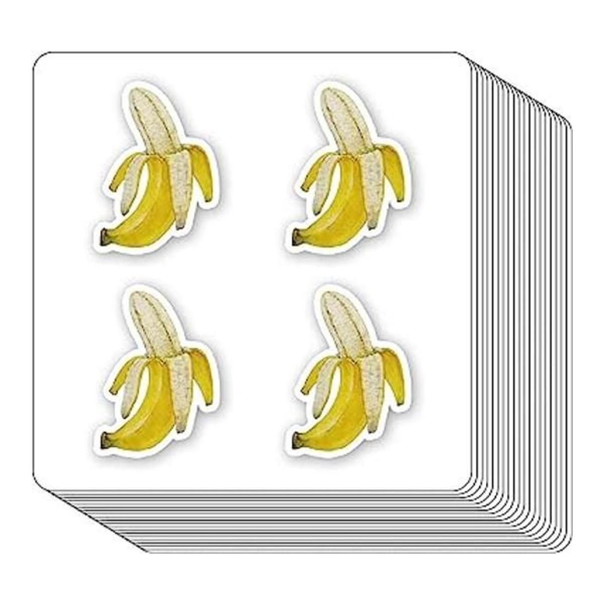 Pegatinas de fruta de plátano de 1 pulgada para álbumes de
