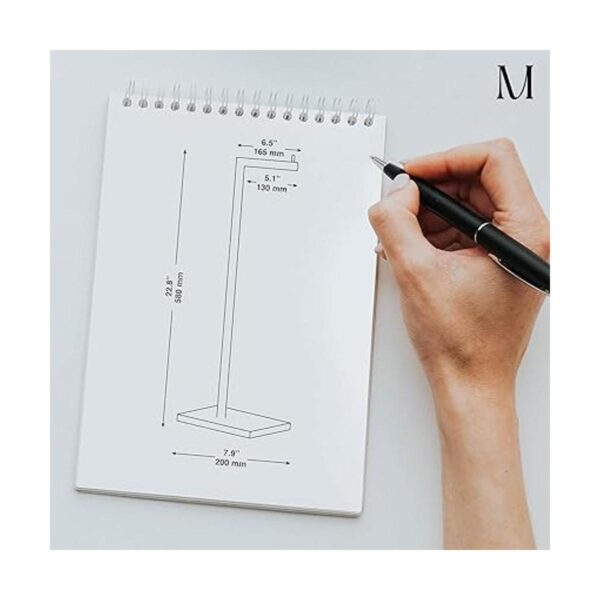 Marmolux Acc Soporte clásico de papel higiénico negro_6