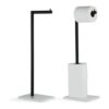 Marmolux Acc Soporte clásico de papel higiénico negro_1