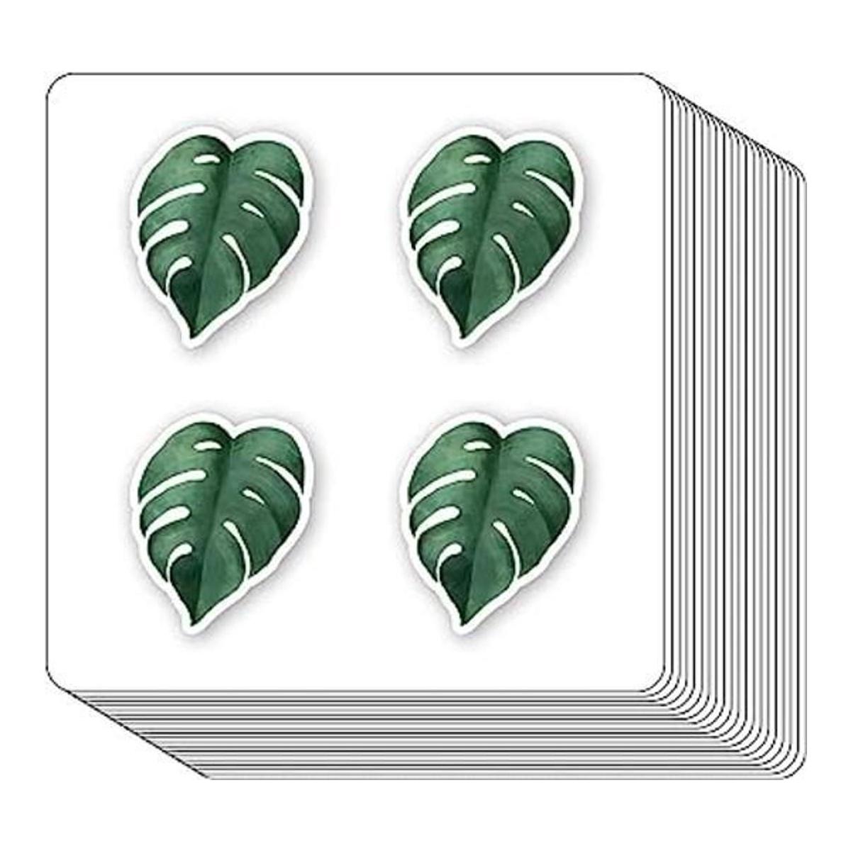 Monstera Pegatinas de hojas de 1.0 in para álbumes de