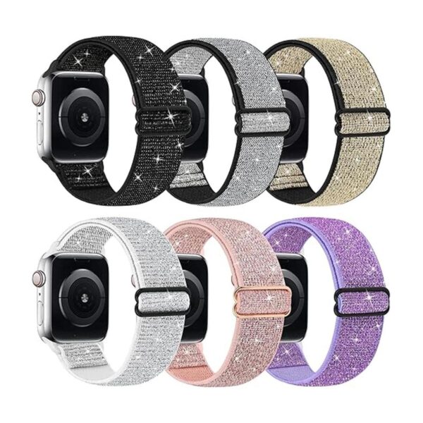 Correas elásticas de nailon brillantes compatibles con_1