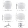 Koonafy 4 moldes de silicona para pomos de cajón moldes
