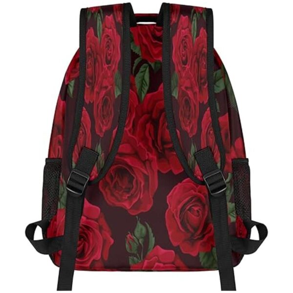 Mochila para computadora portátil con patrón de flores_3