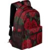 Mochila para computadora portátil con patrón de flores_2
