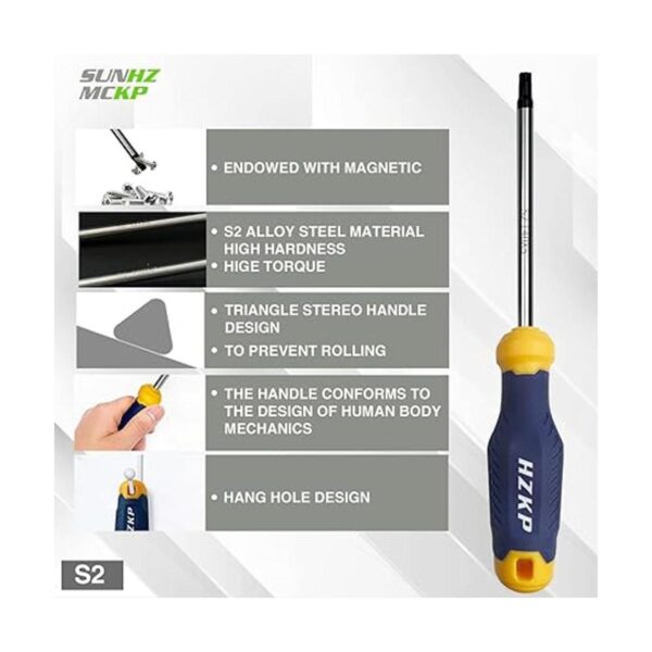SUNHZMCKP Juego de destornilladores torx magnéticos de 12
