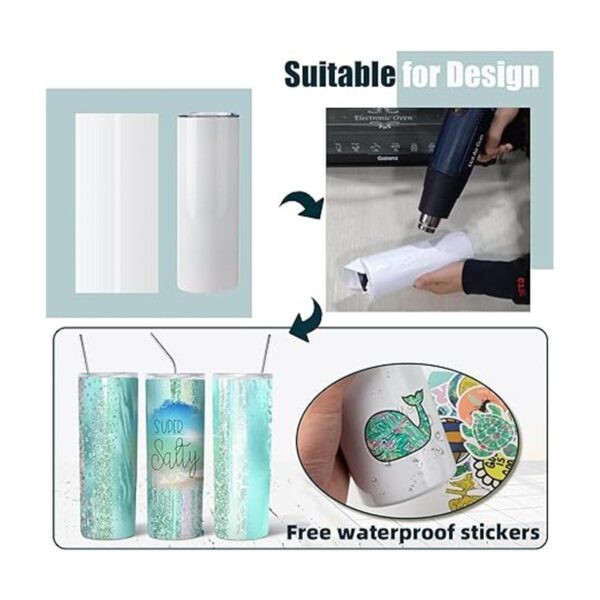 Paquete de 8 vasos de sublimación de 20 onzas de doble