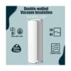 Paquete de 8 vasos de sublimación de 20 onzas de doble