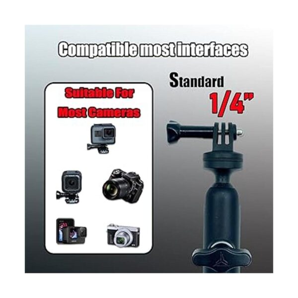 Soporte de cámara de motocicleta de 360 para soporte de_4