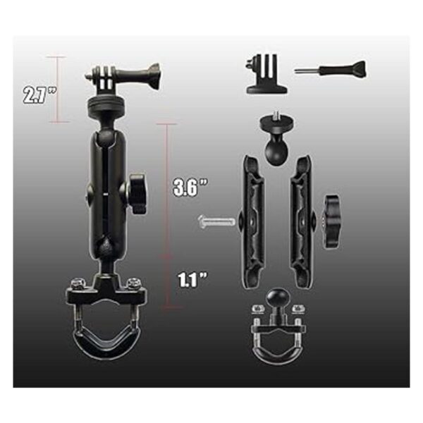 Soporte de cámara de motocicleta de 360 para soporte de_3
