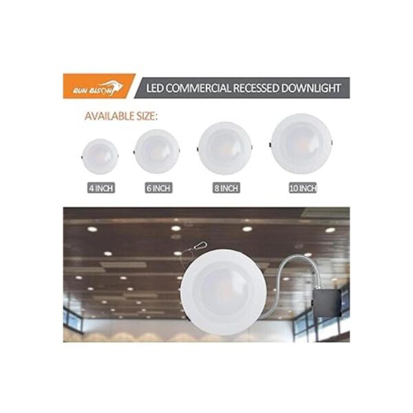 Downlight comercial LED empotrable de 4 pulgadas con caja_2