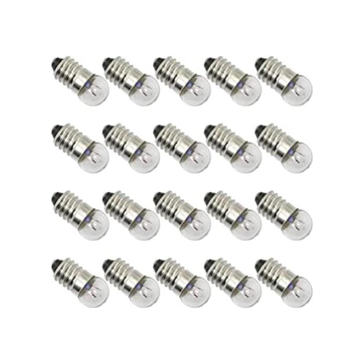 Mini bombillas de base de tornillo SQXBK 20 piezas E10 1.5