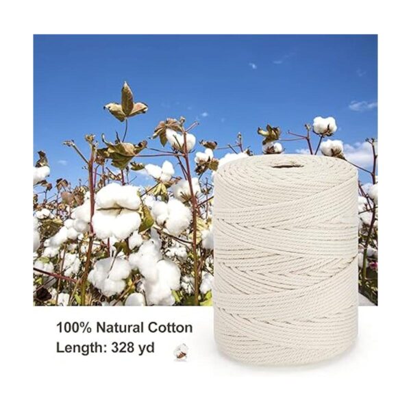 Cordón de macramé de 0.157 in x 328 yardas cuerda de