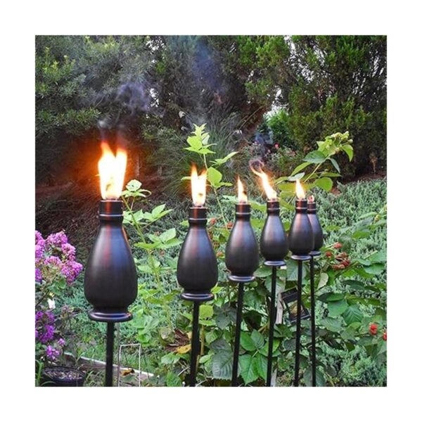 DIKAIDA Paquete de 6 antorchas de luz para exteriores de_4