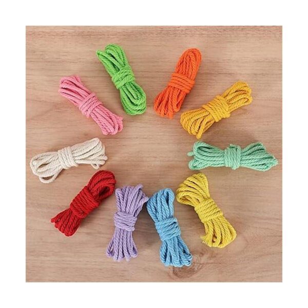Cordón de macramé de 0.157 in x 328 yardas cuerda de
