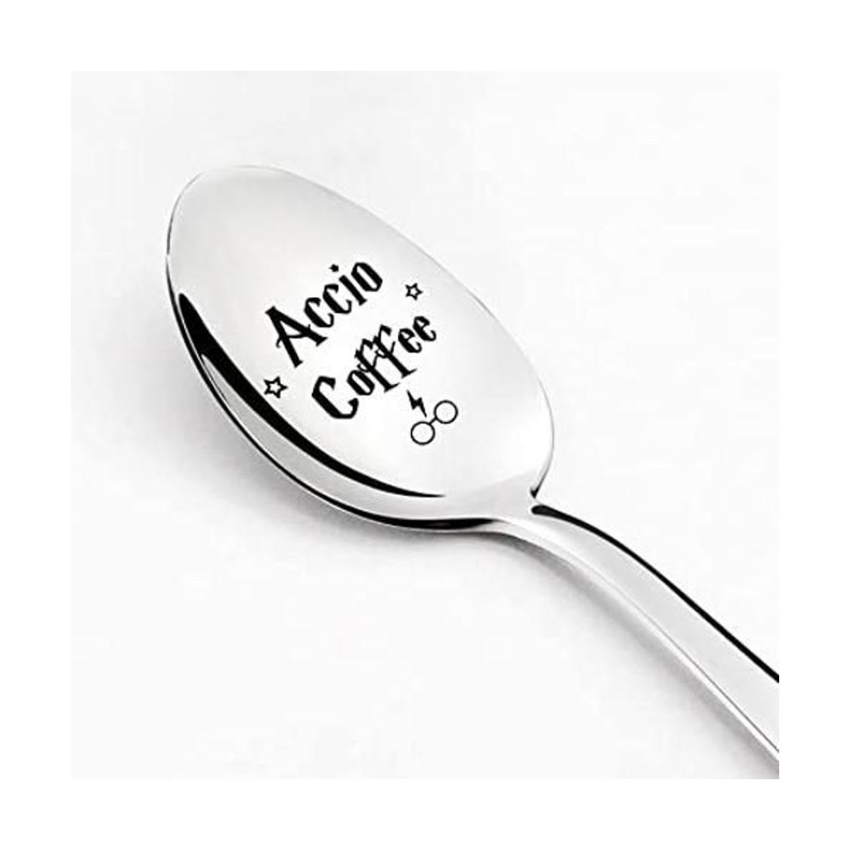 Ptzizi Funny Accio Cuchara de café de acero inoxidable