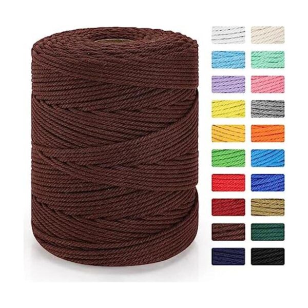 Cordón de macramé de 0.157 in x 328 yardas cuerda de