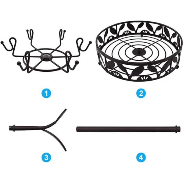 CUKE2BEET rbol para tazas con cesta soporte para tazas