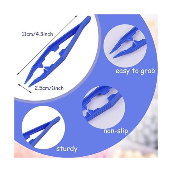 60 Assorted Plastic Tweezers 4.3Inch Craft Beads Forceps_2
