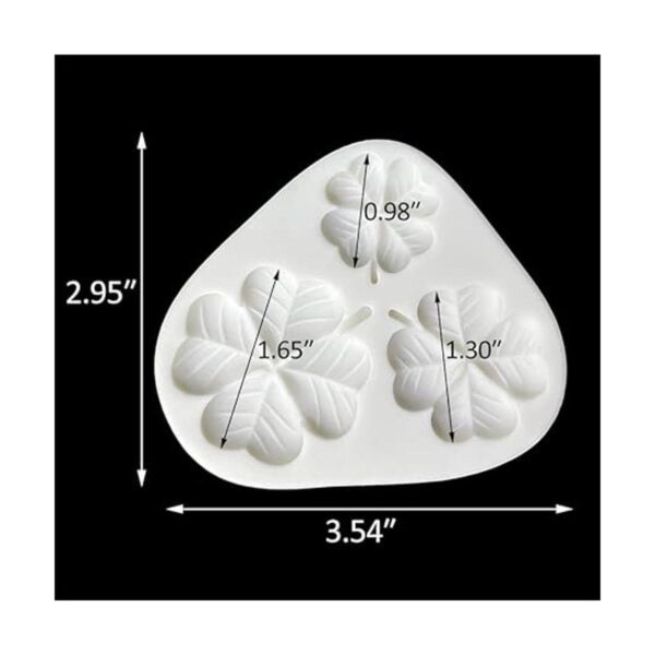 Moldes de silicona para trébol de cuatro hojas moldes de