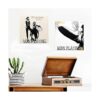 Metal Now Playing Soporte de discos de vinilo para_5