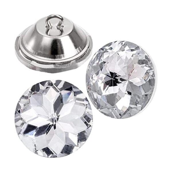 Frcctre 100 botones de cristal de diamantes de imitación