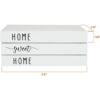 Juego de 3 libros decorativos blancos para decoración del