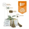 Juego de 3 libros decorativos blancos para decoración del