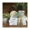 Juego de 3 libros decorativos blancos para decoración del