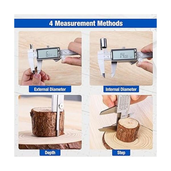Raynesys Pinza digital de 12 pulgadas con pantalla LCD_5
