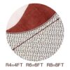 Rose Home Fashion Almohadillas redondas para alfombras