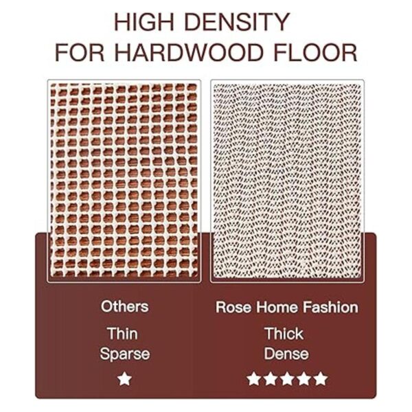 Rose Home Fashion Almohadillas redondas para alfombras