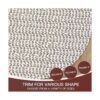 Rose Home Fashion Almohadillas redondas para alfombras