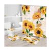 Mightree Juego de 4 cortinas de ducha de baño 71 x 65