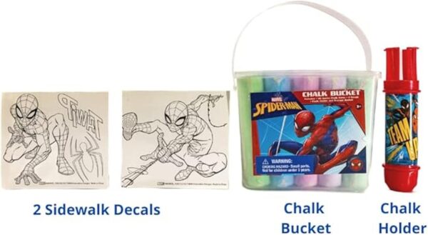 Marvel Spiderman Juego de tizas para acera para niños 20_2