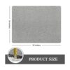 LuxStep Tapete de ducha de 24 x 32 pulgadas tapete de