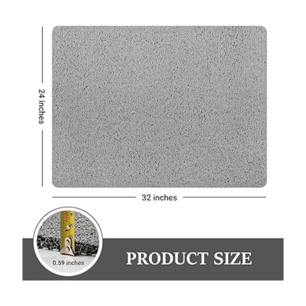LuxStep Tapete de ducha de 24 x 32 pulgadas tapete de