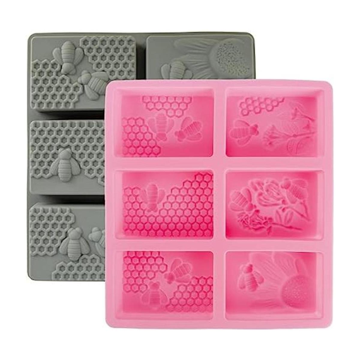 2 moldes de silicona para fondant de abeja moldes para
