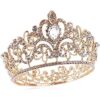 Tiara de princesa con corona de quinceañera de cristal_1