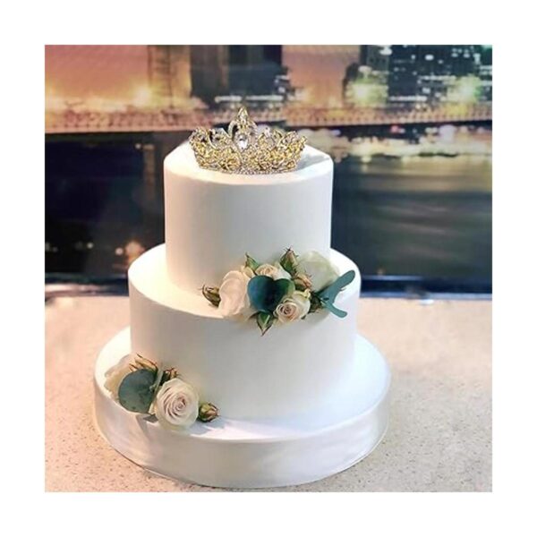 Tiara de princesa con corona de quinceañera de cristal_4