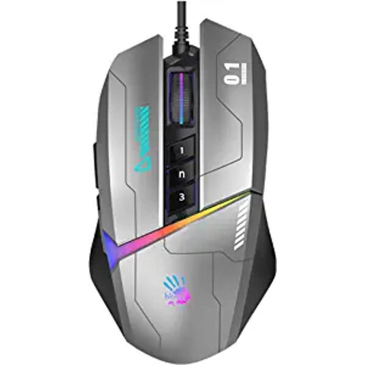 Bloody W60Max Mouse para juegos RGB FPS con cable 10000