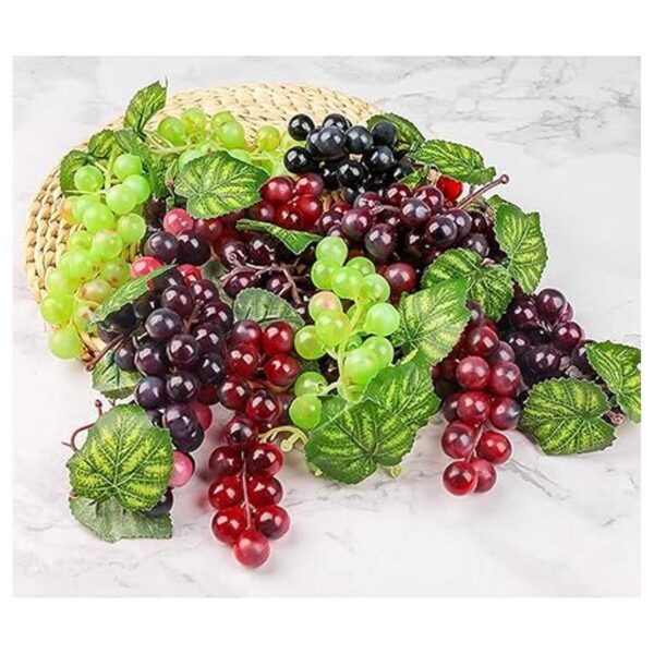 Paquete de 5 paquetes de uvas artificiales de colores
