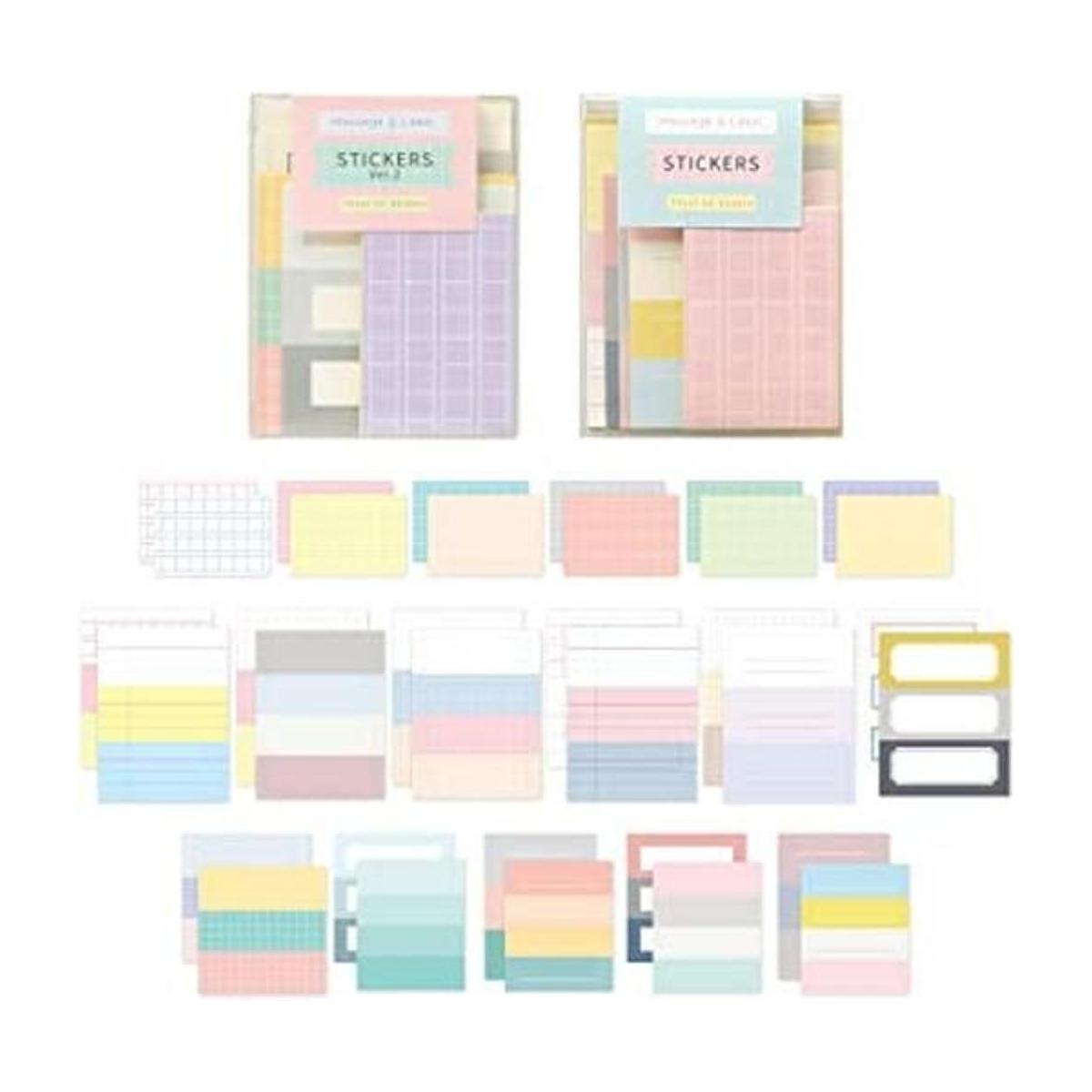 Monolike Juego de pegatinas de mensaje y etiquetas 1