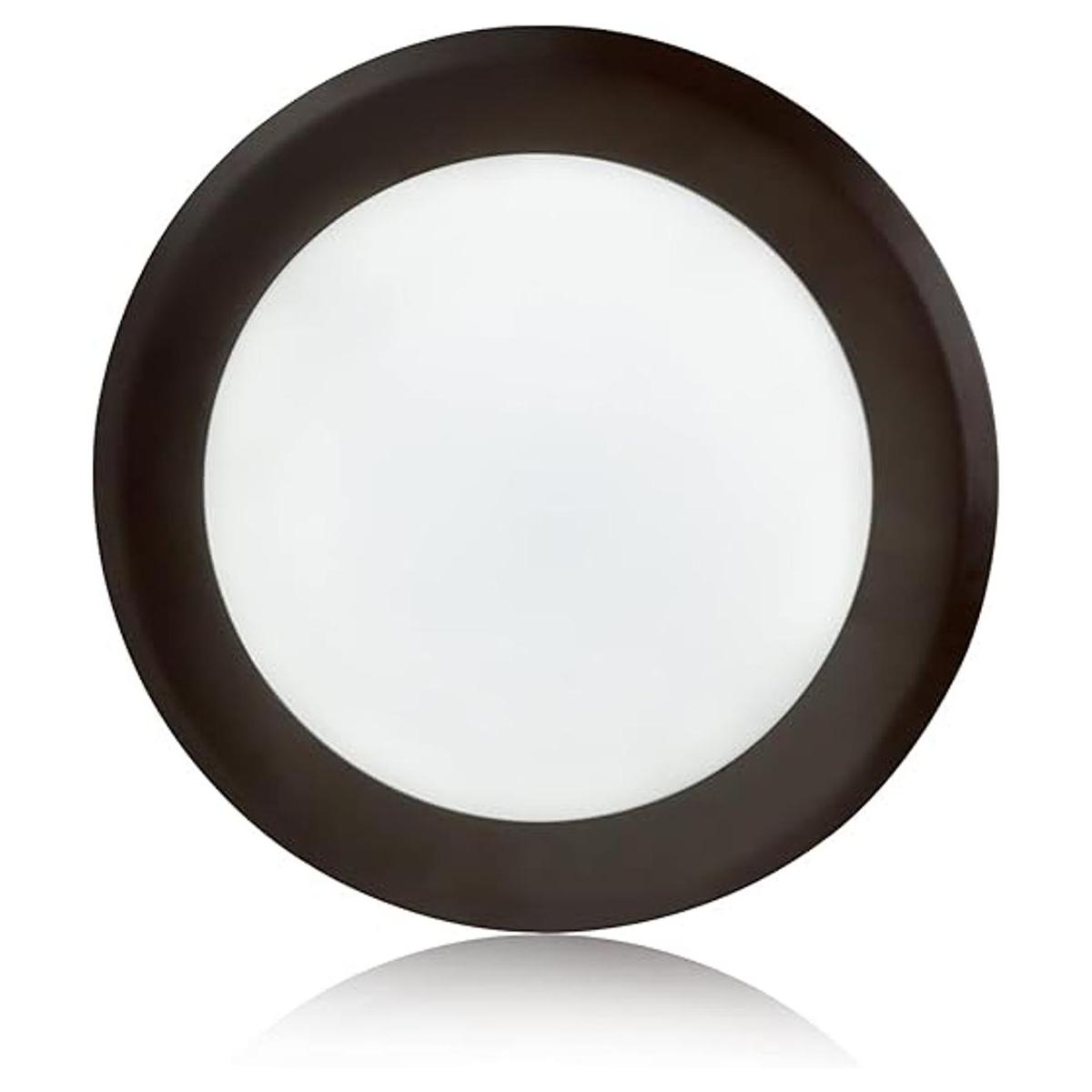 TOPELER Luz de disco LED de bronce de 6 pulgadas luz de