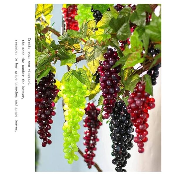 Paquete de 5 paquetes de uvas artificiales de colores