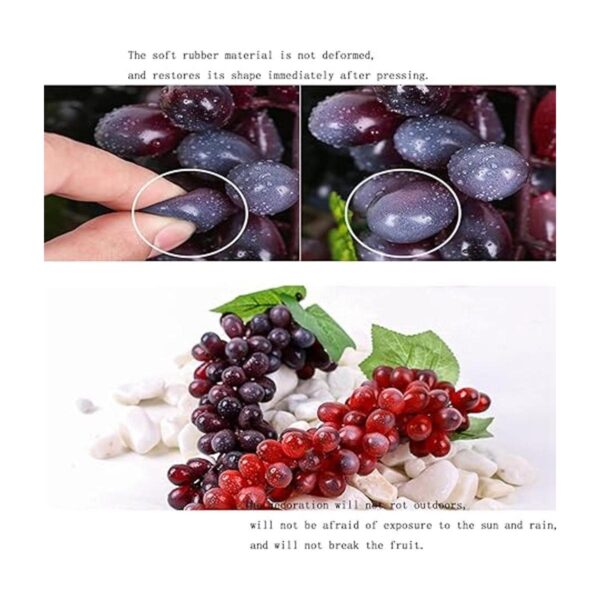 Paquete de 5 paquetes de uvas artificiales de colores