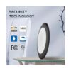 TOPELER Luz de disco LED de bronce de 6 pulgadas luz de_2
