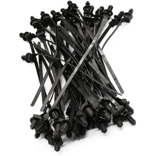Paquete de 100 bridas para cables de nailon resistente_1