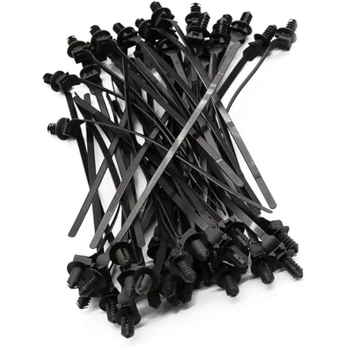 Paquete de 100 bridas para cables de nailon resistente