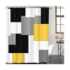 Juegos de baño modernos de color amarillo y negro con_2