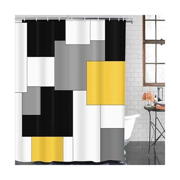 Juegos de baño modernos de color amarillo y negro con_2